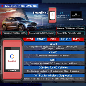 Interface de communication OBD X431 Pad 5 Smartlink C pour outils automobiles J2534 Can FD, codage en ligne, OBD2, V X431 Pad 5 - Product Image 1