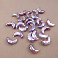 Perles d'eau douce Zhuji en vrac, qualité supérieure AA, couleur violette, forme irrégulière, haute brillance, perles cultivées de 9-10 mm