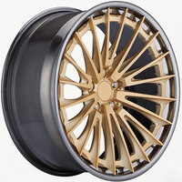 Rines Forjados de 2 Piezas con Diseño de Malla Personalizado de 21, 22, 23 y 24 Pulgadas, 5X130, 5X120, 5X112, con Logotipo Personalizado para G63 AMG, Macan, X5, X6