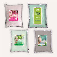 Masque doux tonifiant aux herbes de menthe poivrée, poudre hydratante et revitalisante pour la peau, boue de mer profonde hydratante à la rose