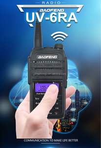 สำหรับ UV-6RA มือถือแบบ dual band มือถือมือสมัครเล่นสำหรับ<span class=keywords><strong>128</strong></span>ช่อง5วัตต์เอาท์พุท <span class=keywords><strong>IPX</strong></span>-1ทนน้ำ1800มิลลิแอมป์ต่อแบตเตอรี่ - Product Image 3