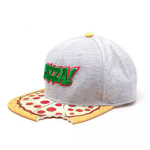 Gris PIZZA Sombrero de sol informal para adultos Estilo hip hop de ala plana Hecho de tela duradera para uso diario-Disponible en Amazon AliExpress - Product Image 1
