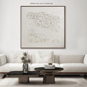 2025 Bán Buôn Tùy Chỉnh Tường Trừu Tượng Nghệ Thuật Wabi Sabi Khách Sạn Tường Nghệ Thuật 100% Handmade 3D Kết Cấu Thạch Cao Sơn - Product Image 2