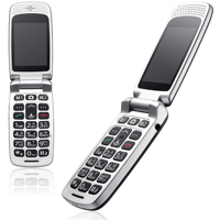 D320 Offre Spéciale 2.4 pouces fabriqué en Chine Prix bas Caractéristique de base Senior Flip Phone 32 Mo + 32 Mo de mémoire Téléphone 2G