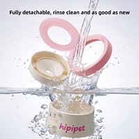 Gamelle flottante écologique en plastique pour animaux de compagnie – Distributeur d'eau suspendu anti-éclaboussures et anti-poussière pour chiens et chats, idéal pour l'intérieur