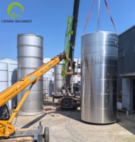 Réservoir de stockage de lait en acier inoxydable de 100 000 L avec isolation par chemise de refroidissement et agitateur latéral pour la transformation laitière