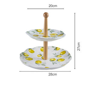 Vajilla de cerámica con estampado de limón, platos <span class=keywords><strong>para</strong></span> ensaladas, venta al por mayor - Product Image 6