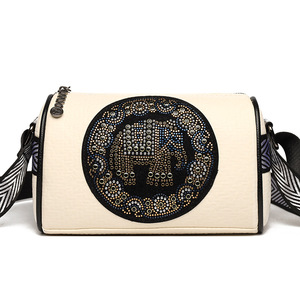 Bolso de hombro Retro de moda para mujer, patrón de Animal de elefante de moda, diseñador famoso de lujo, billetera cruzada para mujer, PU Vintage - Product Image 2