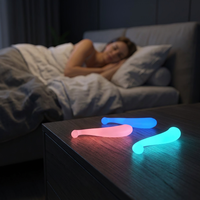 Vibrateur lumineux puissant qui brille dans le noir, sextoy pour adultes, produit de massage personnel, stimulation clitoridienne, sextoy double extrémité pour femmes
