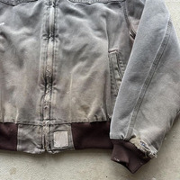 Chaqueta de piloto de marca de lujo-Chaqueta de cremallera lavada con agua Vintage de invierno para hombre