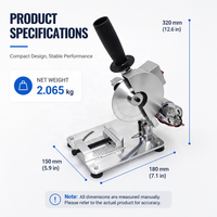 Scie à table miniature haute précision pour profilés en aluminium et bois - Multifonctionnelle de bureau 45 °   Machine à couper en biseau