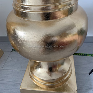 Jarrón de oro alto de alta calidad, centros de mesa grandes para bodas, centros de mesa florales, jarrones dorados para decoraciones de boda, venta al por mayor - Product Image 6