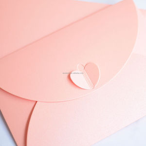 Sobres de papel de arte y revestido de diseñador personalizado Invitaciones decorativas elegantes OEM para saludos - Product Image 4