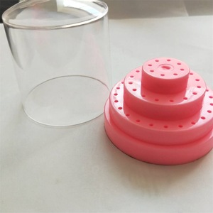 Dental Bur Box 48-Hole Round Transparent Storage <b>Case</b> For Dental Tools Hebei Manufacturer - Product Image 1