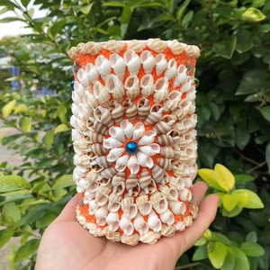 天然の貝殻ペンホルダー工芸品装飾海辺の休暇クリエイティブギフト親友への子供の誕生日プレゼント - Product Image 1