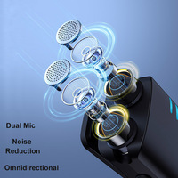 Kit Microphone Cravate sans Fil à Pince avec Boîtier de Charge Interface Type-C ou Lightning pour Vlog Interview Streaming en Direct