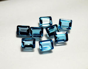 13X18mm Octagon Cut Natural London Blue Topaz "Precio de fábrica al por mayor Piedra preciosa suelta facetada de alta calidad" Por quilate | Topacio - Product Image 6