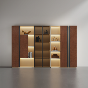 Vendita calda moderna mobili per <span class=keywords><strong>ufficio</strong></span> di lusso in legno di visualizzazione della credenza libreria armadietto di archiviazione per <span class=keywords><strong>ufficio</strong></span> capo CEO - Product Image 1
