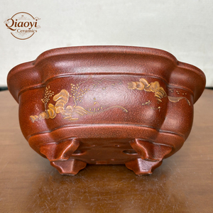 Pots à plantes modernes <span class=keywords><strong>en</strong></span> argile violette, pots à bonsaï, pots à plantes méditerranéens, pots à fleurs sur pied, jardinières pour la maison, l'extérieur et le jardin, écologiques - Product Image 6
