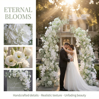 Premium Handgefertigter Seidenblumenstrauß für Elegante Hochzeits-Tischdekoration und Event-Blumenarrangements