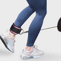 Sangles réglables pour machine à câble avec boucle de cheville, protections souples et durables pour l'entraînement des fessiers, extensions de jambes, kickbacks et exercices de gym