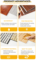 Panneau de plafond en PVC stratifié au design moderne rainuré, imperméable et anti-moisissure, pour la décoration intérieure de la maison