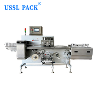 Máquina Selladora de Bandejas Continua de Alta Eficiencia JH-Z350, Máquina Empacadora Horizontal Tipo Almohada Automática para Fábrica de Procesamiento de Alimentos