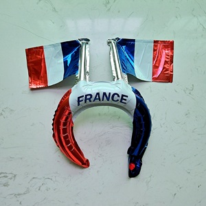 Nuovo arrivo decorazione all'ingrosso di tifosi di calcio bandiera fascia gonfiabile Hail Band PET palloncino Foil per la coppa del mondo - Product Image 5