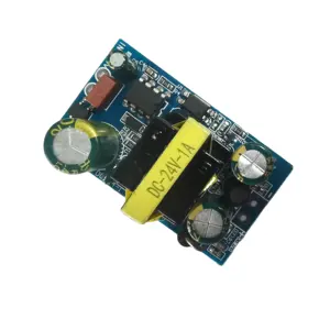Iso9001 chứng nhận 24V DC cung cấp điện bảng mạch FR-4 nhỏ PCB với màu xanh lá cây Mặt nạ hàn hasl bề mặt hoàn thiện OEM dịch vụ