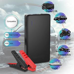 Multi-funcional mejor portátil 700A pico 12V 12V 8000mAh del salto del coche arranque para <span class=keywords><strong>4</strong></span>.0L Gas o 2.0L - Product Image 5