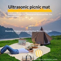Matelas de pique-nique imperméable portable et léger avec sangle de transport, idéal pour le camping, la plage et la randonnée en extérieur en toutes saisons