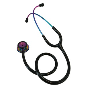 Stéthoscope double face en acier inoxydable KT-120C avec crochet d'oreille coloré, instrument manuel pour adultes, classe II, matériau plastique - Product Image 4