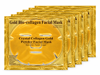 Masque facial en cristal de collagène transparent, masque hydratant, nourrissant et revitalisant, étiquette privée, logo personnalisé OEM, lissage et réparation