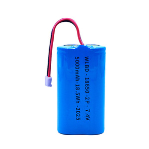 Paquete de Baterías de Litio Weilibang 18650 de 7.4V 5000mAh 2P en Paralelo para Walkie Talkie - Product Image 1