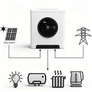 سخان مياه شمسي فولت فاين مع محول طاقة شمسية بتقنية MPPT بقدرة 2.2/4.2 كيلوواط - واي فاي من تويا + شاشة LED + وحدة تحكم ECO - Product Image 6