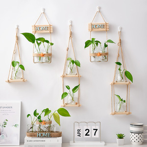 Maceta Colgante de Vidrio para Plantas Hidropónicas, Decoración de Pared, Maceta Pequeña para Plantas de Interior, Decoración Ecológica para el Hogar, Adorno Verde - Product Image 3