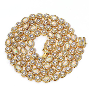 สร้อยคอเงินแท้ 925 ประดับมอสซาไนต์ทรงลูกปัด ดีไซน์ฮิปฮอป หรูหรา ระดับ VVS สำหรับผู้ชายและผู้หญิง เครื่องประดับสุดหรู - Product Image 6