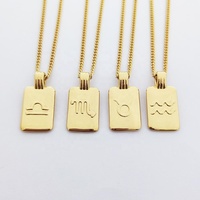 Signe du zodiaque Pendentif Collier Joie En Acier Inoxydable Sagittaire Pendentif Collier Bijoux Astrologie Horoscope Charme Collier Bijoux
