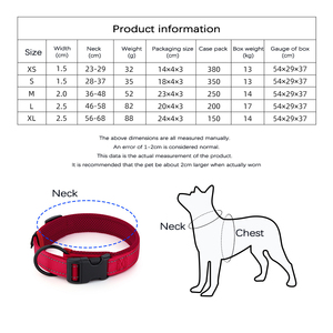 Collier tactique réfléchissant réglable pour animaux de compagnie Rembourrage en maille d'air respirante Nylon solide Polyester disponible en plusieurs couleurs en gros - Product Image 5