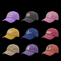 Cappello da Baseball Vintage in Cotone Personalizzabile con Logo, Unisex, Regolabile, Stile Trucker, Tinto e Invecchiato, per Sport