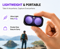 Kit de filtres pour objectif en verre trempé magnétique pour caméra d'action Insta360 Luna ND CPL VND Black Mist Cinebloom