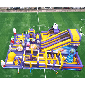 Customized Inflatable Large Outdoor Playground Park Castle for Kids Amusement Playgrounds <b>Trampoline</b> Park Inflatable Tra - Product Image 4
