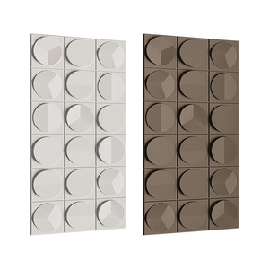 Panel de textura de componentes de PU con estructura de ladrillo de nueve rejillas, piedra cultural hueca para pared de fondo, ligero e impermeable - Product Image 5