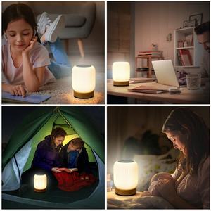 Lampe de chevet LED RGB colorée, petite, à commande tactile, pour la maison, la chambre à coucher, avec charge Type-C - Product Image 6