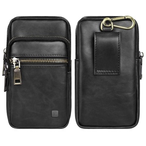Borsa da Cintura Universale in Pelle PU con Doppia Tasca e 3 <span class=keywords><strong>Scomparti</strong></span> per Telefono Cellulare - Product Image 3