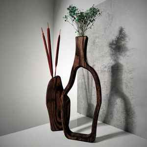 Nuevo Soporte de Madera Maciza de Estilo Art Deco para Plantas, de Varios Niveles, para Interiores, Ecológico y Hecho a Mano - Product Image 2