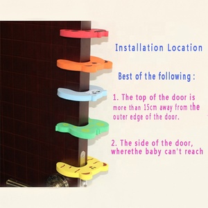 Soft Foam Cushion Safety for Kids Cartoon Animal Baby <strong>Slam</strong> Stop Child or Pet From Getting Locked in Room <strong>Door</strong> <strong>Finger</strong> Pinch Guard - Product Image 5