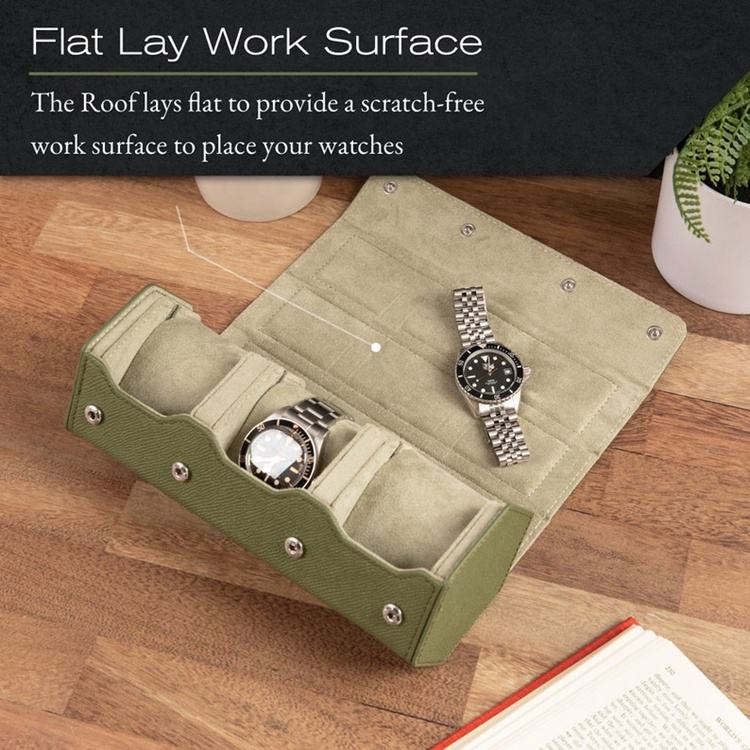 Watches Case Travel Watch Box in Saffiano Leather