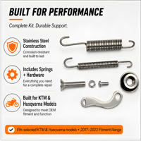 Kit de ressorts et boulons de béquille latérale pour motocross Husqvarna Fe Te Fx Tx Fc Tc 17-2022 et Ktm Exc Excf Xc Xcf Xcw Sx Sxf 08-22