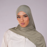 Hijab en jersey de bambou premium 2026 – Personnalisation de marque OEM/ODM – Fournisseur d'usine pour femmes musulmanes